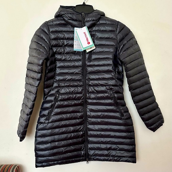 NWTs Marmot Women's Long Avant Featherless Hoody. Black. Sz. Small - Picture 3 of 16
